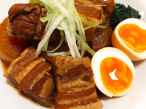 私の決定版 圧力鍋でトロトロ 豚の角煮 大根 レシピ 作り方 By Librabo 楽天レシピ